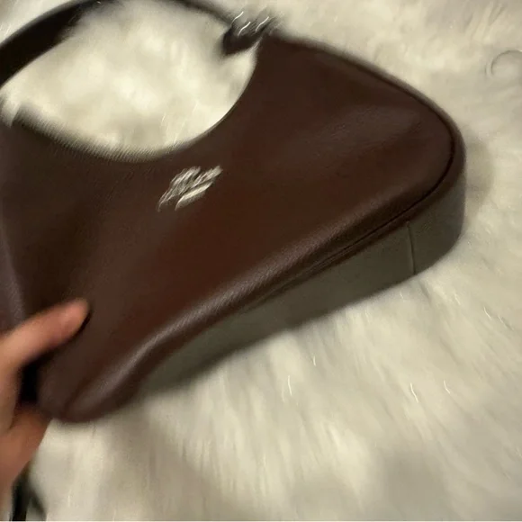 Coach Dark Brown Leather Shoulder Bag - Picture 5 of 6